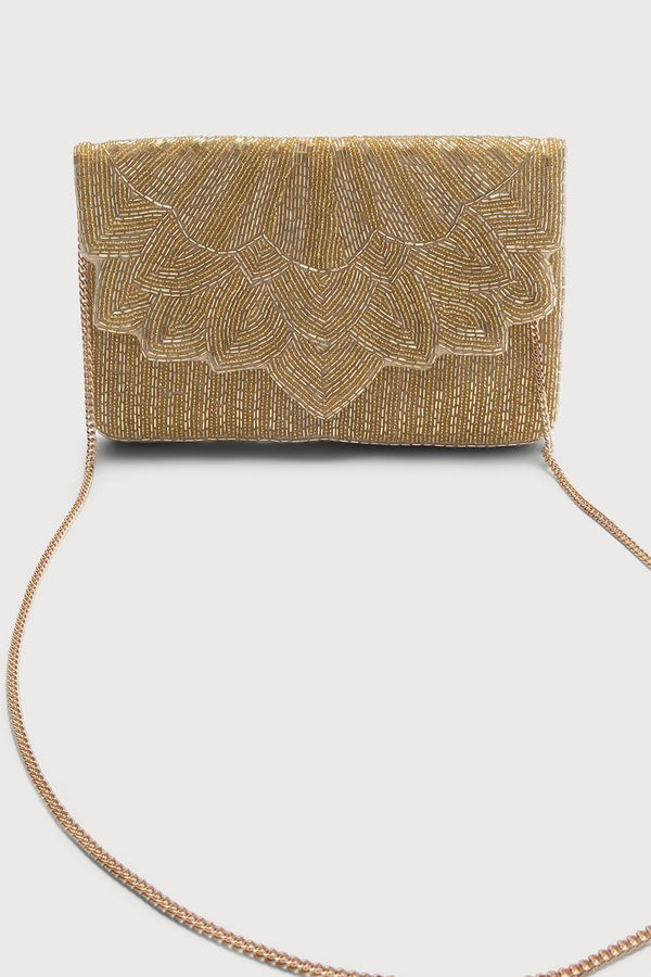 Handmade Gold Evening Clutch