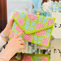 Neon Floral Handcrafted Clutch
