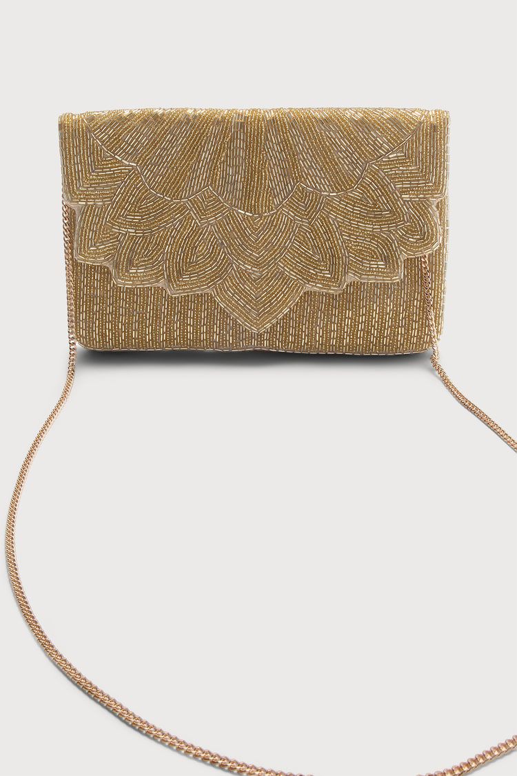 Handmade Gold Evening Clutch