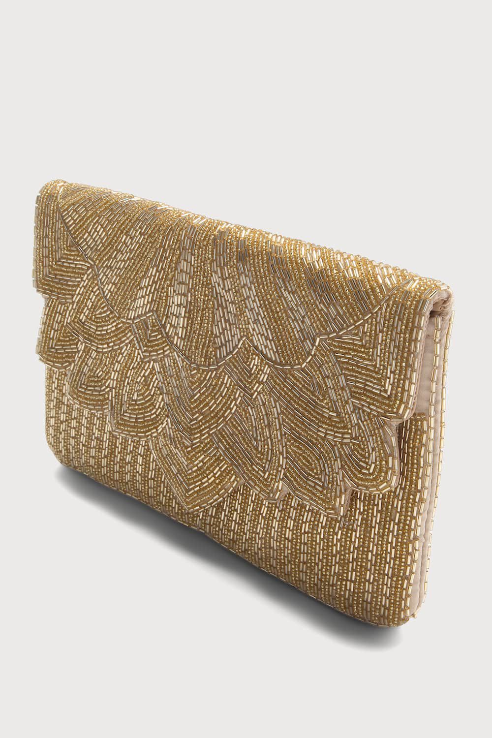 Handmade Gold Evening Clutch