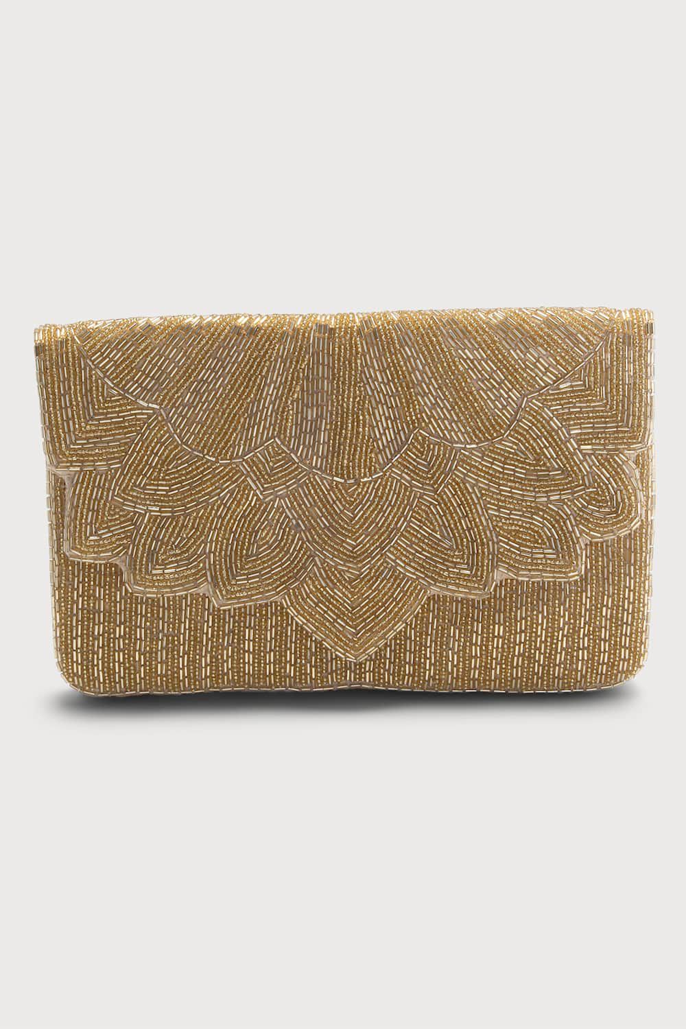 Handmade Gold Evening Clutch